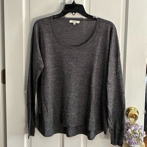 Madewell Charcoal Women's Crew Neck Sweater; size M